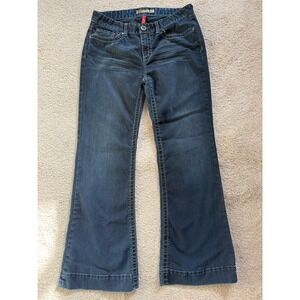 BKE Brie Denim Jeans Bootleg Stretch‎ Size 30x31 1/2 Dark Wash